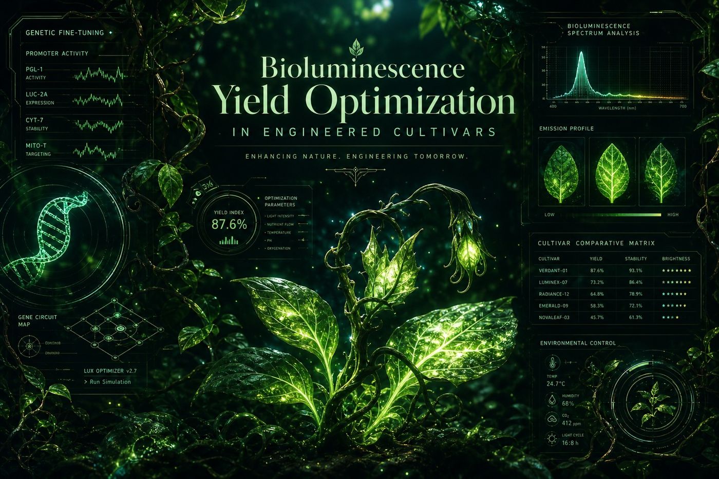 RL-2091-014 · Bioluminescence Yield Optimization in Engineered Cultivars