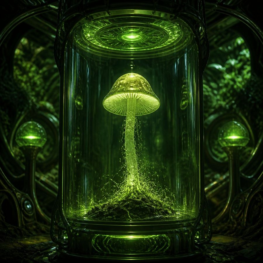 Glowcap Sentinel — Mycena luminis